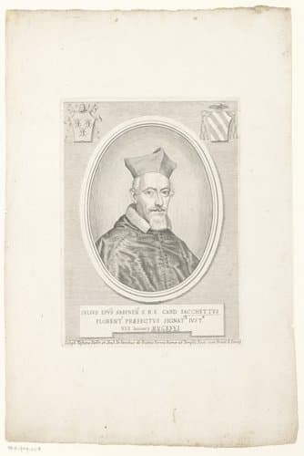 Portret van kardinaal Giulio Cesare Sacchetti by Giuseppe Maria Testana
