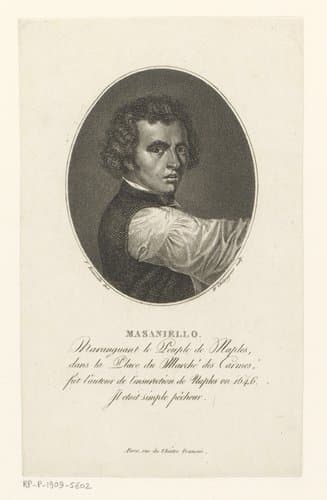 Portret van Masaniello by D. Chataygnier