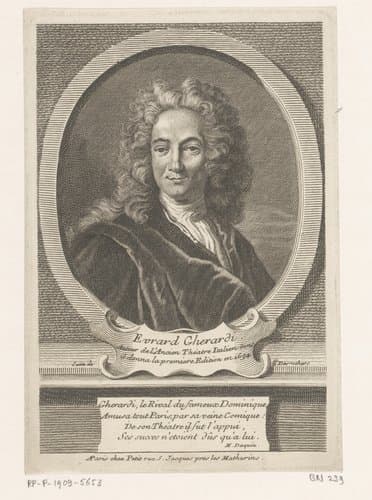 Portret van Evaristo Gherardi by Étienne Desrochers