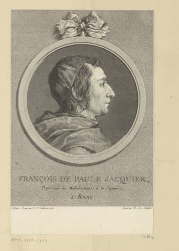Portret van François Jacquier by Bénédict Alphonse Nicolet