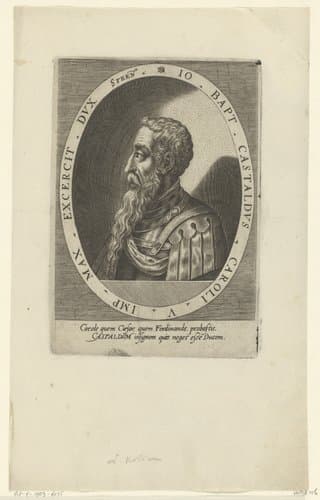 Portret van Giovan Battista Castaldo by Lucas Kilian