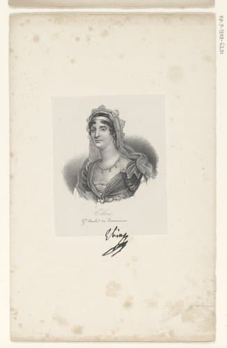 Portret van Elisa Bonaparte by anonymous; veuve Delpech (Naudet)
