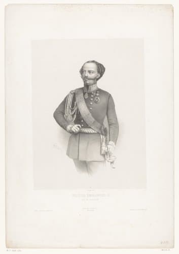 Portret van Victor Emanuel II van Italië