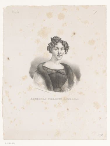Portret van Benedetta Rosmunda Pisaroni by Marie Alexandre Alophe