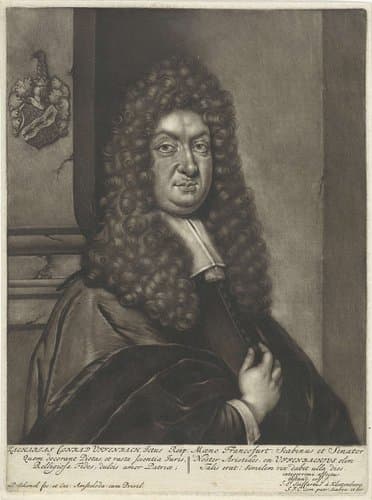 Portret van Zacharias Konrad Uffenbach by Pieter Schenk (I)