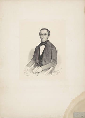 Portret van J. van den Broek by Johann Peter Berghaus