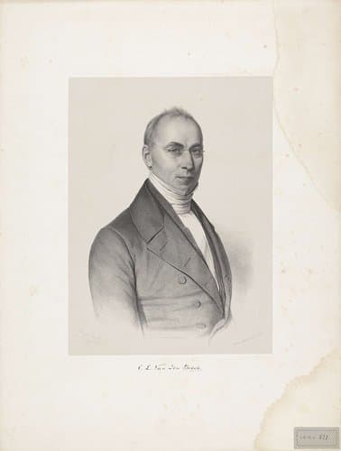Portret van Christiaan Leonard van den Broek by Johann Peter Berghaus