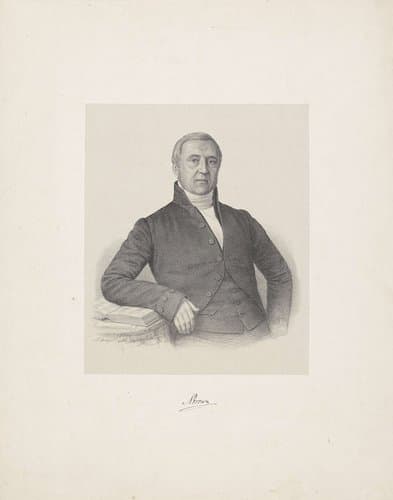 Portret van Alef Brown by Johann Peter Berghaus