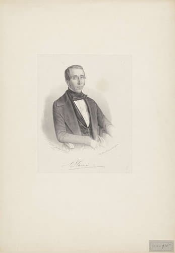 Portret van C. D. Canne by Johann Peter Berghaus