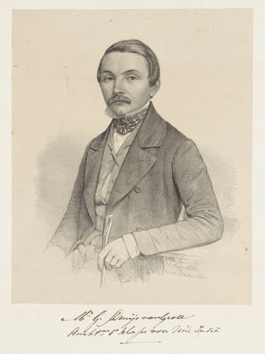 Portret van G. Denys van Groll by Johann Peter Berghaus