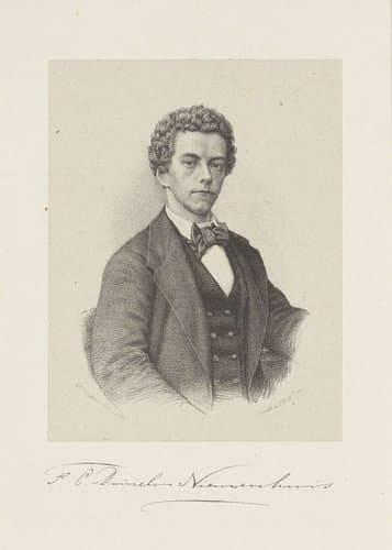 Portret van F.C. Domela Nieuwenhuis by Johann Peter Berghaus