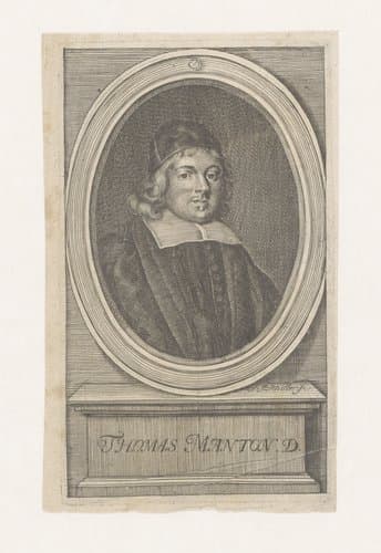 Portret van Thomas Manton by Johann Jakob Müller