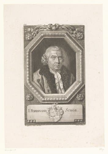Portret van Johann Ferdinand Schor by Jan Balzer