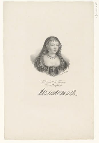 Portret van Henriëtta Maria van Frankrijk by anonymous; veuve Delpech (Naudet)