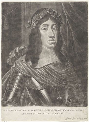 Portret van keizer Leopold I by Jan Thomas