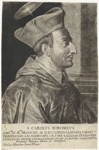 Portret van de H. Carolus Borromeüs by Jan Thomas