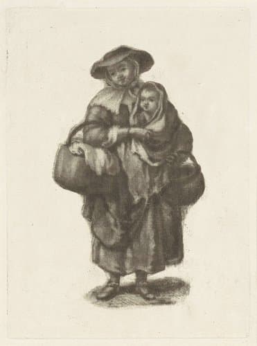 Vrouw met een kind by Dirk van der Toorn