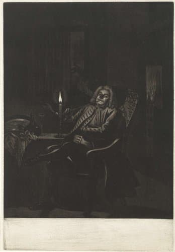 Pijprokende man by Pieter Louw