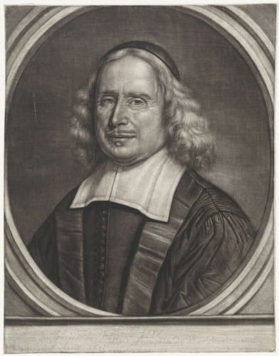Portret van de predikant Charles de Rochefort by Bernard Vaillant