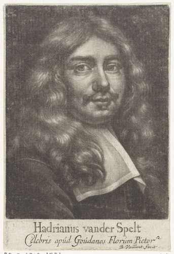 Portret van de schilder Hadrianus van der Spelt by Bernard Vaillant