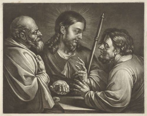 Maaltijd te Emmaüs by Bernard Vaillant