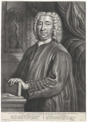 Portret van Adrianus van Cauwenbergh by Johannes van Vilsteren