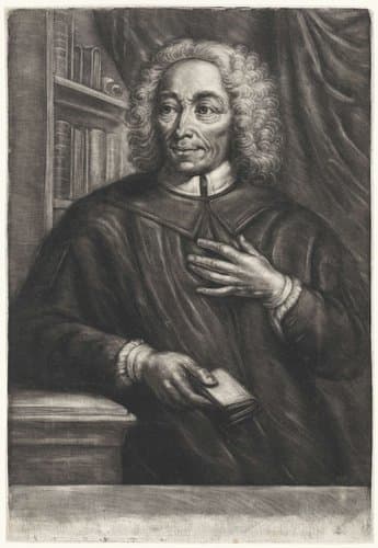 Portret van de predikant J. de Jager by Johannes van Vilsteren