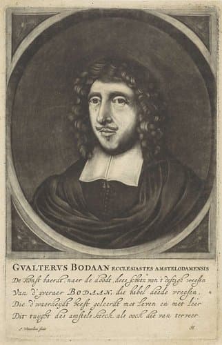 Portret van de predikant Gualterus Bodaan