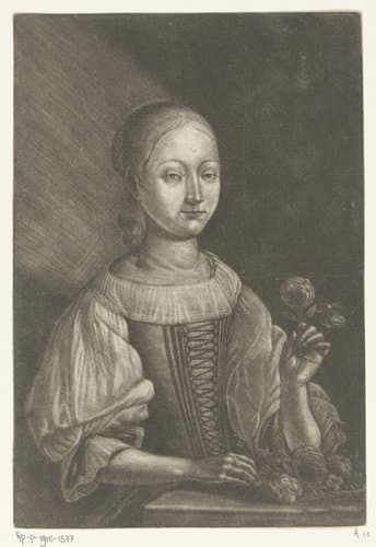 Meisje met een roos by Martin Dichtl
