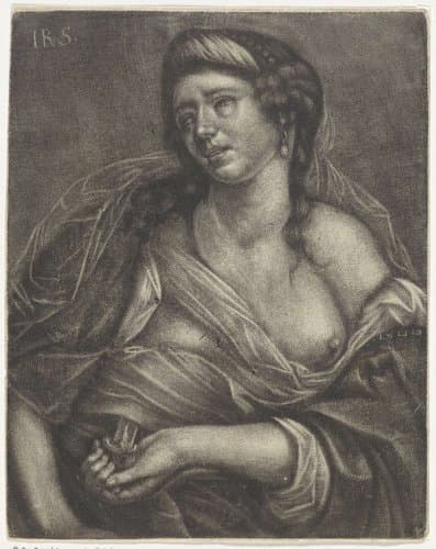 Zelfmoord van Dido of Lucretia by Monogrammist IRS