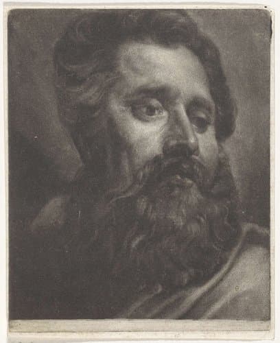 Kop van een man met een baard by anonymous