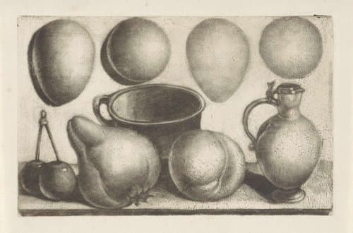 Diverse ronde voorwerpen by anonymous