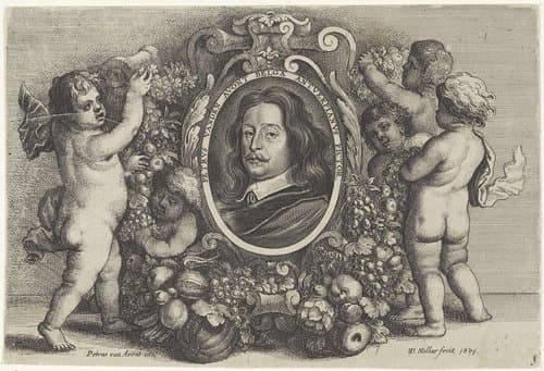 Portret van Pieter van Avont by Wenceslaus Hollar