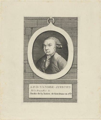 Portret van A.F.D. van der Stricht
