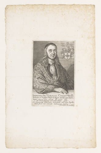 Portret van Johann von Muralt by Johannes Meyer (II)