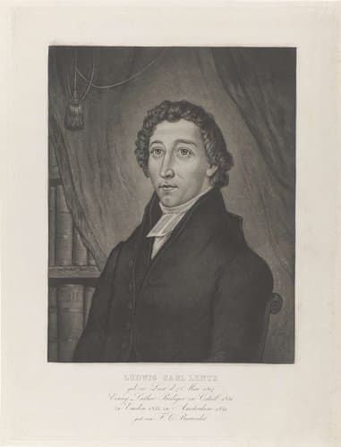 Portret van Ludwig Carl Lentz