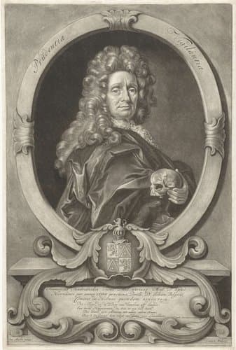 Portret van Franciscus Hadrianides Piens by Jacob Gole