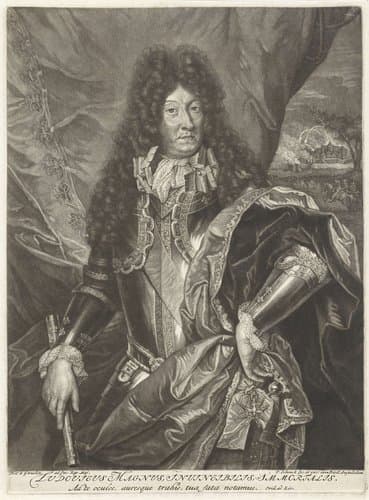 Portret van de Franse koning Lodewijk XIV by Pieter Schenk (I)