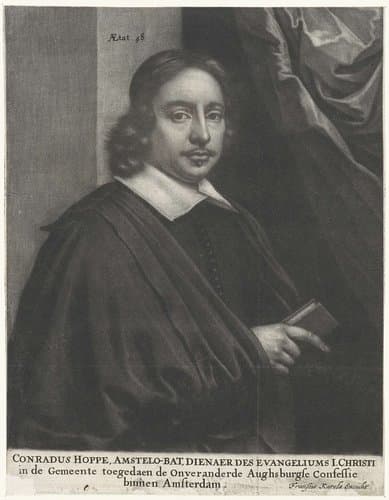 Portret van Conradus Hoppe by Wallerant Vaillant