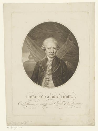 Portret van Joseph Georg Hörl