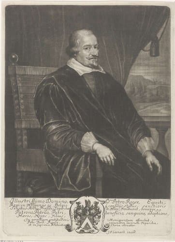 Portret van Peter Roose zittend in een fauteuil by Johann Friedrich Leonard