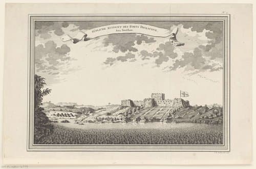 Gezicht op Fort Dixcove, vanuit het Zuiden