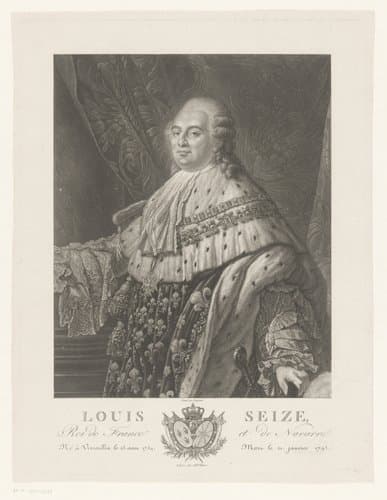 Portret van Lodewijk XVI by Pierre Charles Coqueret