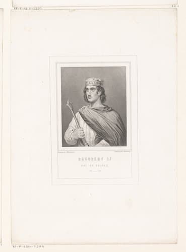 Portret van Dagobert III, koning der Franken