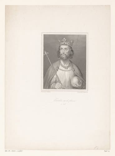 Portret van Odo I, koning van West-Francië by Ferdinand Delannoy