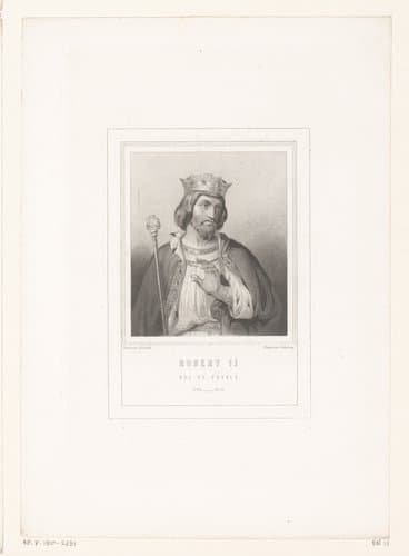 Portret van Robert II de Vrome, koning van Frankrijk