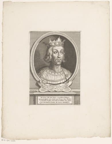 Portret van Childebert III by Étienne Desrochers