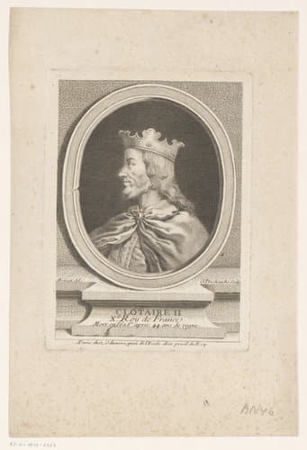 Portret van Chlotharius II van Frankrijk by Gaspard Duchange