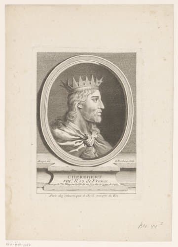 Portret van Cherebert van Frankrijk by Gaspard Duchange