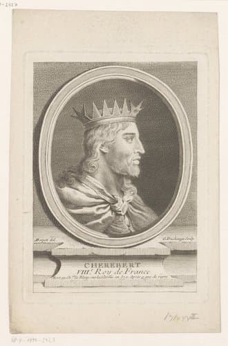 Portret van Cherebert van Frankrijk by Gaspard Duchange